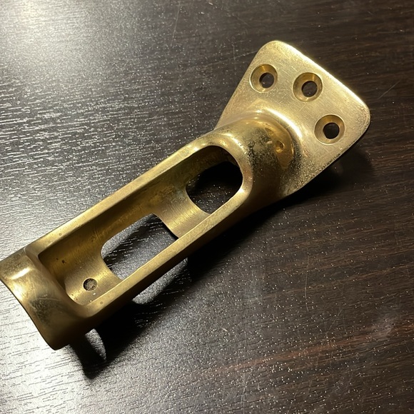 Flagpole Bracket Cast Brass - Picture 2 of 5
